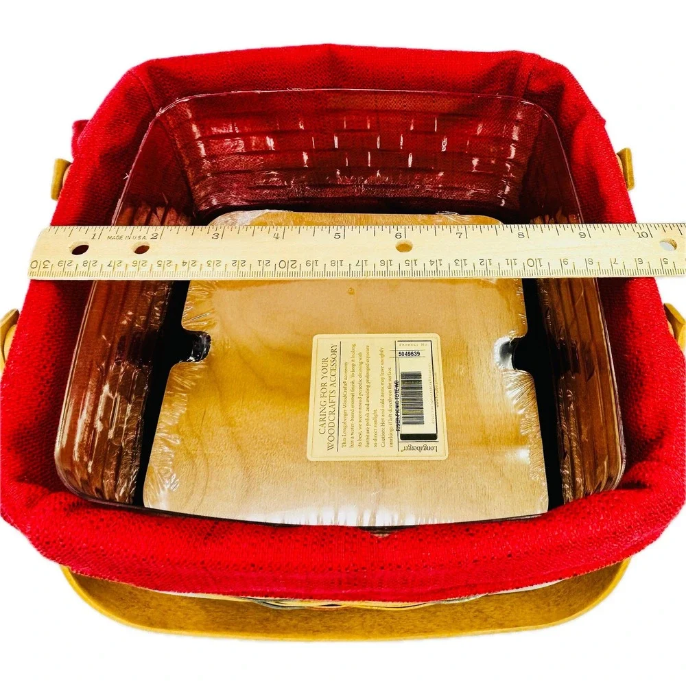 Longaberger AMERICAN‎ CELEBRATION PICNIC TOTE w/ Riser Liner Protector 2007